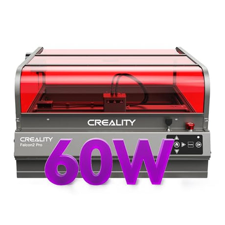 Creality Falcon2 Pro 60W Laser Engraver-Desktop Diode 240000mW Output with Integrated Enclosure, Camera&Air Assist for Batch Process, 700mm/s, Laser Cutter and Engraver Machine for Wood/Acrylic Creality