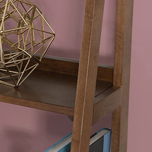 Melissa Mid-Century Bookcase, Walnut by Linon Large Linon