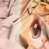 Pink 3 Piece Duvet Cover Set, 1 Printed Zipper Closure Duvet Cover with 2 Pillow Shams, Ultra Soft Brushed Microfiber Single with Minimalist Kitten Cute Generic