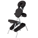 EarthLite Portable Massage Chair Package Vortex - Portable, Compact, Strong and Lightweight incl. Carry Case, Sternum Pad & Strap (15lbs), Black EarthLite
