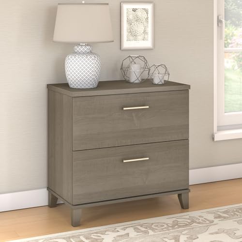 Bush Somerset Lateral File Cabinet, Ash Gray (WC81680) - WoodArtSupply