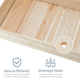 DUMOS Raised Garden Bed with Legs, 48x24x30in Wood Elevated Planter Box w/Bed Liner for Herbs Flowers Vegetables, 300lbs Capacity Outdoor Gardening Planters for Patio Balcony Backyard, Natural Wood DUMOS