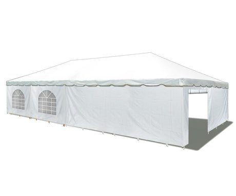 Party Tents Direct 20'x40' Weekender West Coast Tent Frame Party Tent with Sidewalls (White) - Tents for Parties, Weddings, Birthdays, Banquets, Fiestas, Workshop, Outdoor Event Party Tents Direct