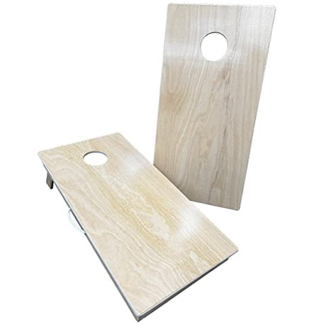Cornhole365 Premium Unfinished Cornhole Board Set - Plain Regulation Size Cornhole Boards for Outdoor Fun - Durable Cornhole Wood Boards with No Poly Cornhole365