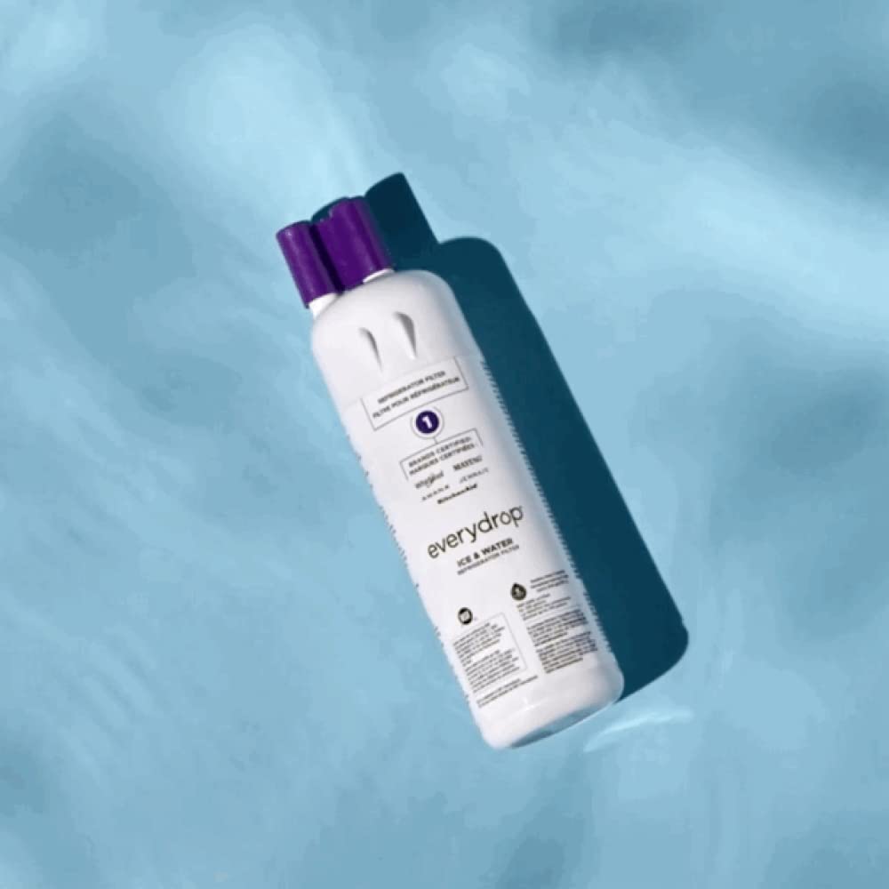 Everydrop by Whirlpool Ice and Water Refrigerator Filter 1, EDR1RXD1, Single-Pack , Purple EveryDrop