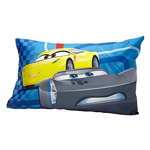 Disney Cars Rusteze Racing Team 4 Piece Toddler Bedding Set, Blue/Red/Yellow/White Disney