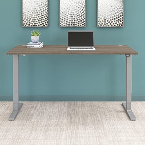 Bush Business Furniture Move 40 Electric Ergonomic Sit-Stand Computer Table for Home and Professional Office, 72W x 30D, Platinum Gray Bush Business Furniture