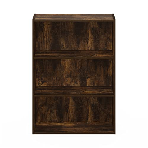 Furinno Pasir 3-Tier Open Shelf Bookcase, Amber Pine Furinno