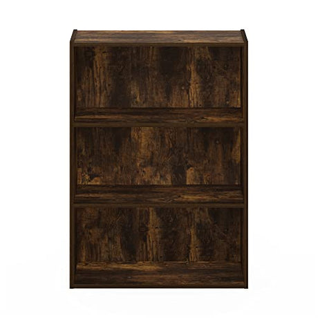 Furinno Pasir 3-Tier Open Shelf Bookcase, Amber Pine Furinno