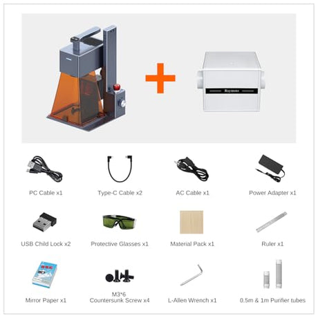 Raymoto R1 Pro 20W Portable Laser Engraver for DIY, Personalized Gifts & Small Business – High-Speed Laser Engraving Machine with Safety Cover, Multi-Material & Easy Setup, 20000mW Raymoto