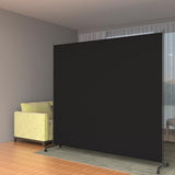 VAMFUTRE Single Panel Room Divider/Privacy Screen with Caster Wheels and Brakes - Stylish and Versatile Partition for Home,Office,School and Restauran (Black, 6FT*6FT) VAMFUTRE