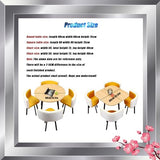 1 Table and 4 Chairs 5 Piece set, Round Furniture Table and Chair Set Round Conference Table, Round Breakfast Bar, Kitchen Dining Table Set for Kitchen, Dinning Room 80x75cm/31.5x29.5in(WxH) #43 OCAZI