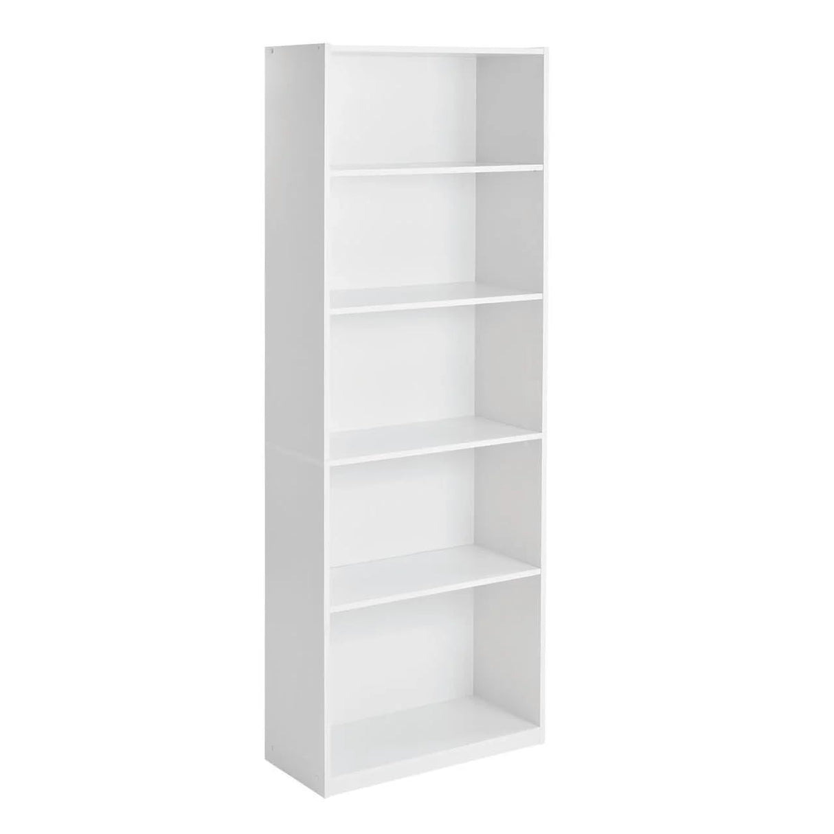 TnLoji 5-Shelf Bookcase with Adjustable Shelves, Open Storage Shelf, 11.65 x 24.88 x 71.42 Inches, for Living Room, Home Office, Dinning Room White TnLoji