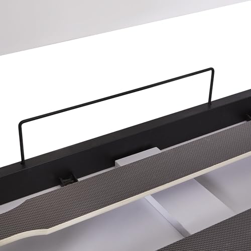 YOPTO Twin Size Murphy Bed Chest with Sofa,Foldable Hidden Cabinet Bed Frame W/ 6 Shelves,Easy Assembly,Space Saving,Multifunctional Wall Bed for Bedroom,Guest Room,Apartment,White YOPTO