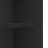 Bush Furniture Universal Bookcase, Low Storage and Display Bookshelf for Home Office or Living Room Organization, Small 2 Shelf, Black Bush Business Furniture