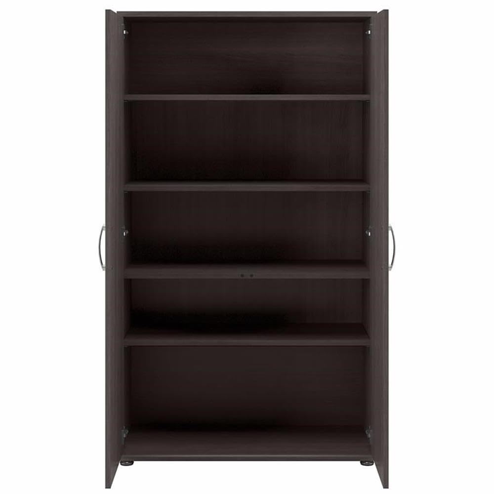 Bush Business Furniture Universal Tall Garage Storage Cabinet with Doors and Shelves, Storm Gray Bush Furniture
