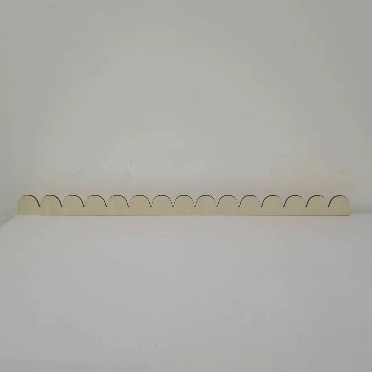 6Pack of 24 Inch Unfinished Wooden Scalloped Moulding Trim (6, 24 Inch) MaSiledy