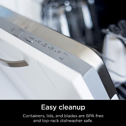 Ninja TB401 Detect Kitchen System Power Blender + Processor Pro, BlendSense Technology, Blender, Chopping & Smoothies, 1800 Peak Watts, 72 oz. Pitcher, 64 oz. Food Processor, 24 oz. To-Go Cup, Black Ninja