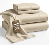 LANE LINEN Queen Size Bedding Set – 100% Cotton Bed Set with 450 Thread Count, Soft & Cooling Fabric, Value Bedding for Daily Use, Hotel Sateen Finish, 15" Deep Pocket – Linen LANE LINEN