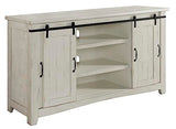 Martin Svensson Home Aspen 65" Solid Wood TV Stand, All Antique White Martin Svensson Home