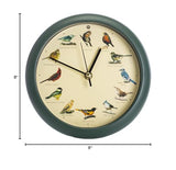 Mark Feldstein & Associates Original Singing Bird Wall/Desk Clock, 8 Inch Mark Feldstein & Associates
