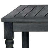 SAFAVIEH Outdoor Collection Oakley Dark Slate Grey Coffee Table SAFAVIEH