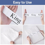 Numyew 24 PCS Bed Sheet Organizer Bands, Bed Sheet Keepers, King, Queen, Full, Twin Size Sheet Organizer, Elastic Linen Labels for Bed Sheet Sets and Closet Organization Numyew