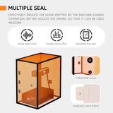 Monport Fiber Laser Engraver Enclosure, 720 * 470 * 800mm Integrated Acrylic Machine Cover, for Laser Isolation, Smoke Isolation, Noise Reduction, and Eye Protection Monport