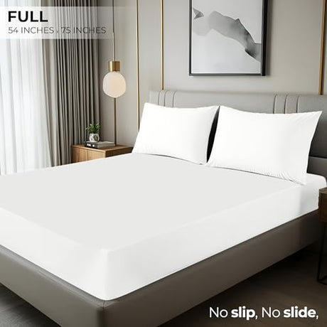 Utopia Bedding Full Fitted Sheet - Bottom Sheet - Deep Pocket - Soft Microfiber - Shrinkage and Fade Resistant - Easy Care -1 Fitted Sheet Only (White) Utopia Bedding