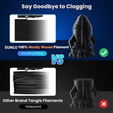 SUNLU 3D Printer Filament Pack, 0.25kg Each Spool, Total 2kg, Mini Spool, PLA+ Filament 1.75mm, 8 Packs, Black+White+Grey+Blue+Green+Red+Orange+PureYellow SUNLU