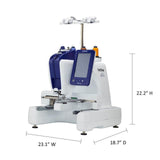 Brother Persona PRS100 Single Needle Embroidery Machine with 4-Spool Thread Stand and Free Arm Embroidery Brother
