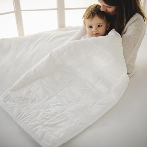 Cooling Comforter, Fill 100% Viscose from Bamboo, Cover 60% Viscose from Bamboo 40% Cotton, Lightweight Duvet Insert, Breathable Summer Quilt, 40x60 inches, for Cot, Crib, Travel, Single, or Throw Desert Breeze Distributing