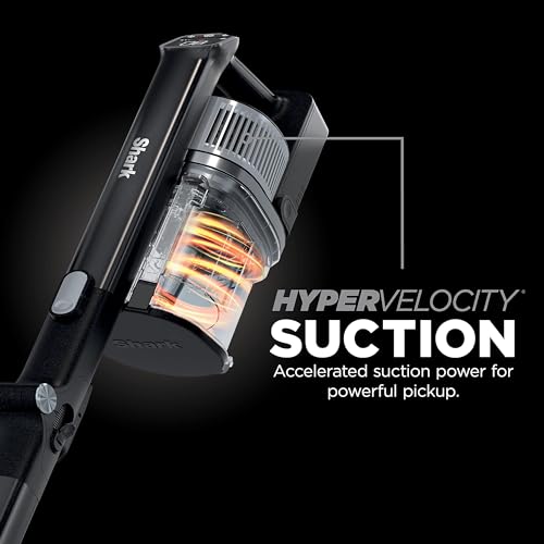 Shark IZ682H Vertex Pro Lightweight Cordless Stick Vacuum with DuoClean PowerFins, Black/Silver Shark