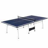 Folding Rolling Table Tennis Table Indoor Ping Pong Table with 2 Paddles 2 Balls 1 Net and Post Set Fold-Up Design 4 Wheels for Easy Movement Perfect Christmas New Year Holiday Season Gifts Generic