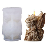 Angel Silicone 3D Flower & Rose Mold - Peony & Candle Making Molds for Resin, Clay & Soap Craft Supplies