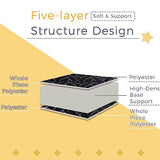 MAXYOYO Black Geometric Pattern Futon Mattress, Japanese Floor Mattress Quilted Bed Mattress Topper, Extra Thick Folding Sleeping Pad Breathable Floor Lounger Guest Bed for Camping Couch, Queen MAXYOYO