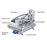 CREWORKS 16x20 Inch Heat Press Machine with Slide Out Base, Auto Open Clamshell Heat Press, Digital Clam Heat Press for T Shirts Bags Mouse Pads, Home Heat Transfer Machine for Gifts Charity CREWORKS