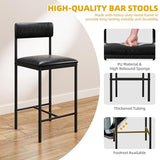 DWVO 5-Piece Dining Room Table Set Bar Table and Chairs Set Counter Height Dining Table Set Industrial High Top Kitchen Table with 4 Barstools for Kitchen Living Room Restaurant Bar Small Spaces Brown DWVO