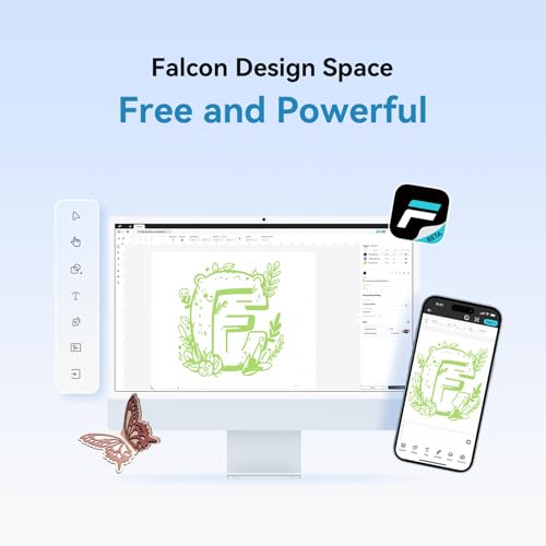Creality Falcon A1 Pro 20W Laser Engraver, 180W Enclosed Laser Cutter and Engraver Machine with Air Assist, HD Smart Camera for Auto Focus, APP Control, Touch Screen, Ideal for Wood & Metal CREALITY FALCON