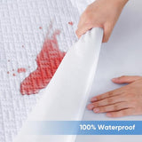 Cooling Waterproof Mattress Protector Full Size, Mattress Cover 3D Air Fabric Mattress Pad Cover Smooth Soft Breathable Noiseless, 8''-21'' Deep Pocket Hanherry
