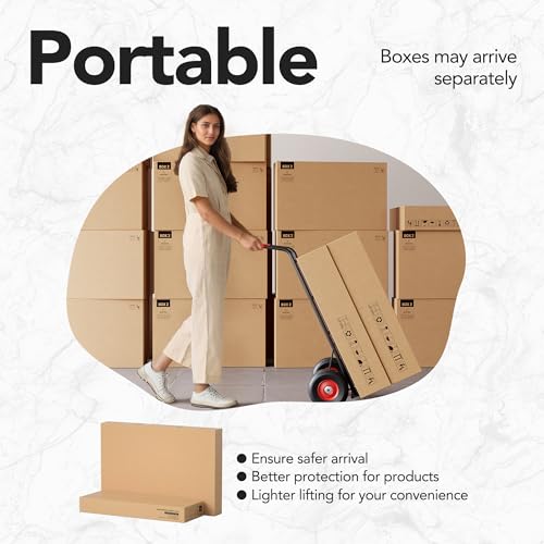 HUANUO Standing Desk with Drawers, 48 Inches Electric Height Adjustable Desk with Storage, Whole-Piece Board Sit Stand Up Desk with Monitor Shelf, Black Walnut HUANUO