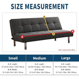 Armless Sofa Bed Slipcover Couch Cover Without Armrests Stretch Folding Futon Cover Elastic Removable (Color : White, Size : L(160-190cm)) Generic