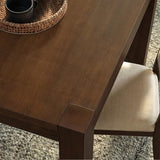Farati 9-Piece Expandable Dining Table Set, 60"-80" Modern Wood Table with 8 Upholstered Chairs, Large Rectangular Extension Set for Dining Room, Conference & Entertaining, Walnut Farati