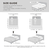 Bedsure Full Size Comforter - Comforter Full for All Season, Ultra-Soft Quilted Down Alternative Duvet, Blanket for Bed, Prewashed Duvet Insert with 4 Tabs, Machine Washabl, White, 86x82 in Bedsure