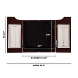 Viper Hudson Sisal/Bristle Steel Tip Dartboard Cabinet, Mahogany Finish Viper