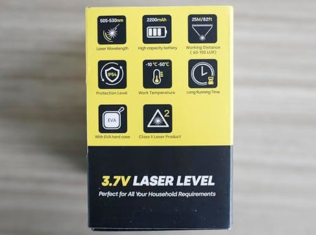 ENVENTOR Green Laser Level, 164FT USB Rechargeable Li-ion Battery 360° Self Leveling Laser Level for Wall Picture Hanging, Waterproof Cross Line Laser Tool Outdoor with Pulse Mode, Magnetic Base Enventor