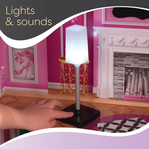 KidKraft Wooden Dollhouse Shimmer Mansion for 12" Dolls KidKraft