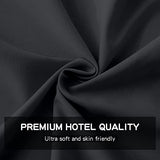 FreshCulture Twin Flat Sheet - Hotel Quality Twin Flat Sheet Only - Brushed Microfiber Top Sheet - Ultra Soft & Breathable - Wrinkle-Free - Easy Care - Single Flat Sheet (Twin, Black) FreshCulture