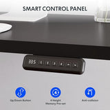 FLEXISPOT L Shaped Standing Desk, 63 x 55 Inch Electric Height Adjustable Corner Desk, Sit Stand Computer Workstation, Preset Controller, Home Office, Black Frame with Black Top FLEXISPOT