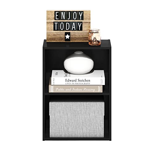 Furinno Luder Bookcase / Book / Storage, Blackwood 2-Tier Furinno